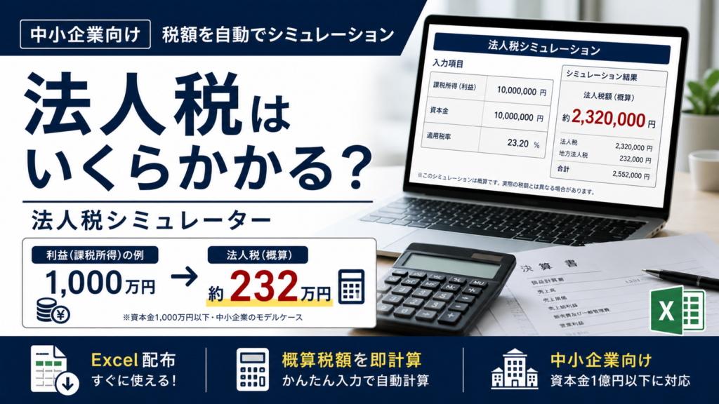 法人税計算シミュレーションツール