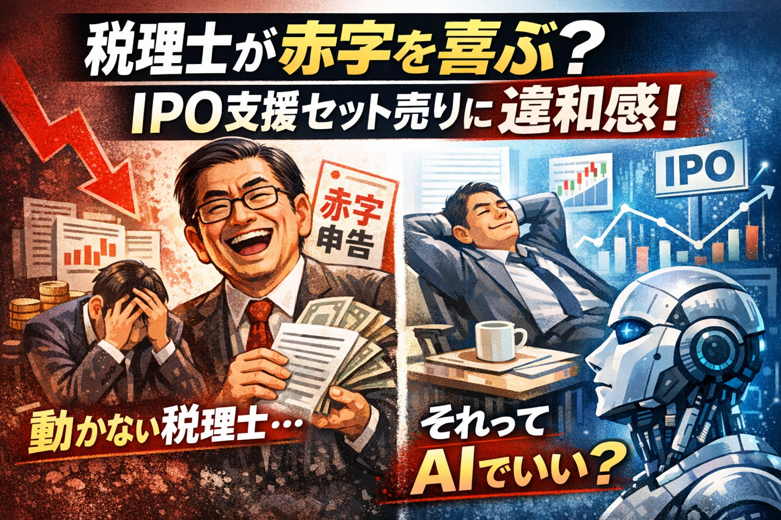 「赤字だと税理士が喜ぶ」は本当？動かないIPO支援と顧問税理士への違和感