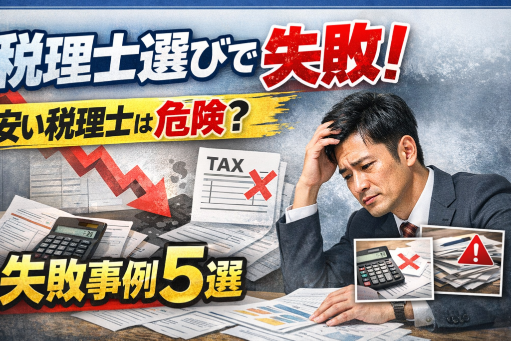 税理士を料金で選ぶと危険です｜実務でよくある失敗事例5選